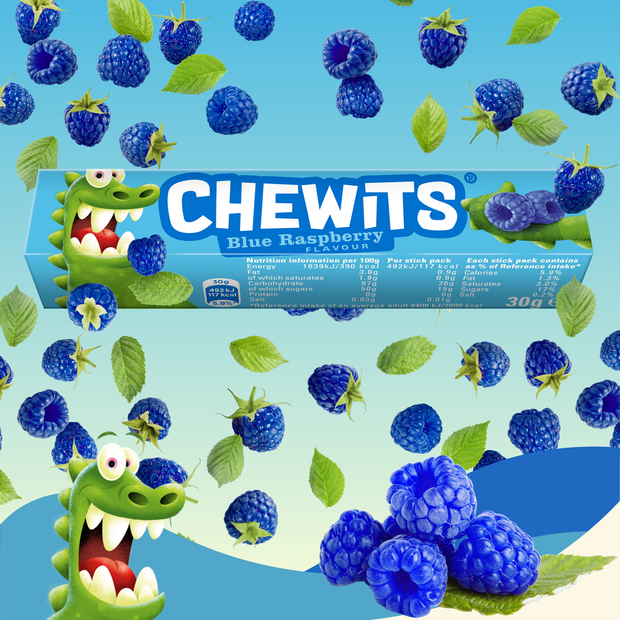 Assorted Chewits Fruity Chews Bundle Pack of 10