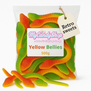 Jumbo Stretchy Yellow Bellies Snake Gummies