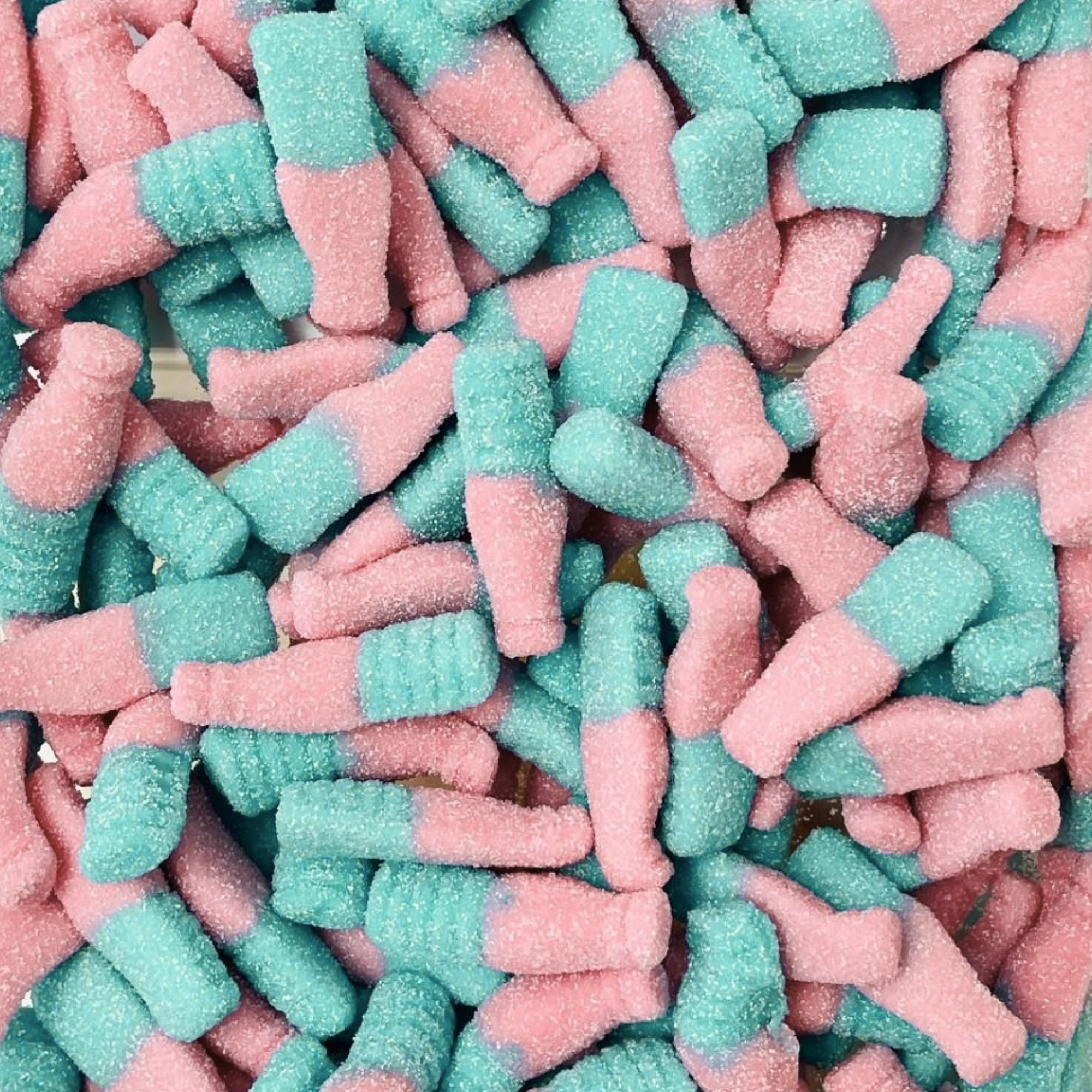 Fizzy Bubblegum Bottles – Chewy Gummy Sweets