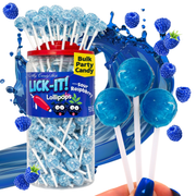 Lick-It Tongue Painter Lollies Blue Raspberry 150 Pack
