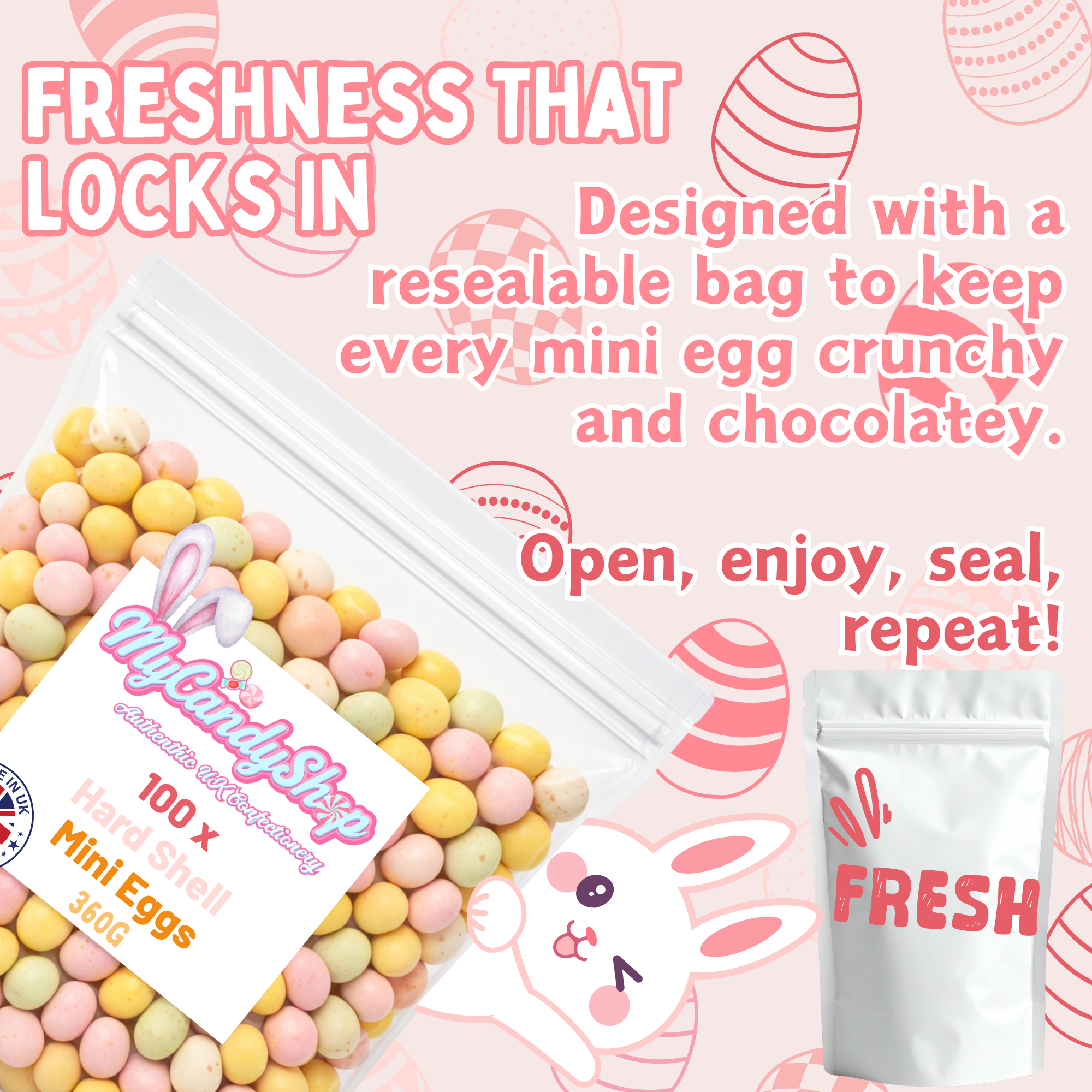 Milk Chocolate Mini Eggs - Classic Easter Treat. - Great For Easter Egg Hunts