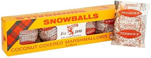 Tunnock's Snowballs – Coconut Marshmallows (6 x 120g Packs)