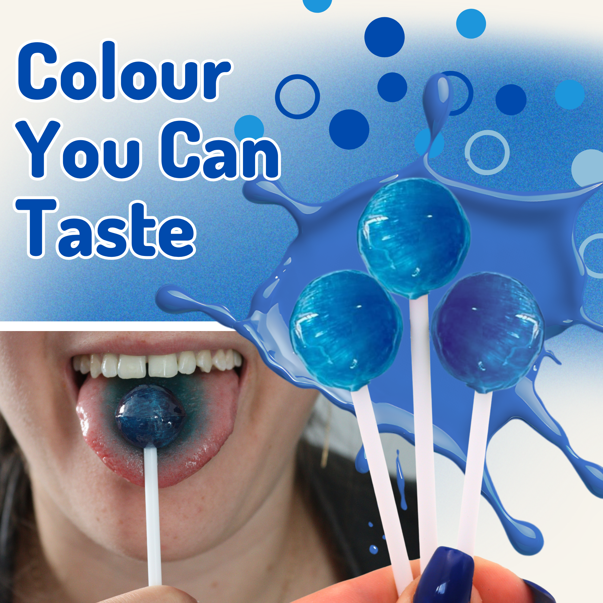 Lick-It Tongue Painter Lollies Blue Raspberry 150 Pack
