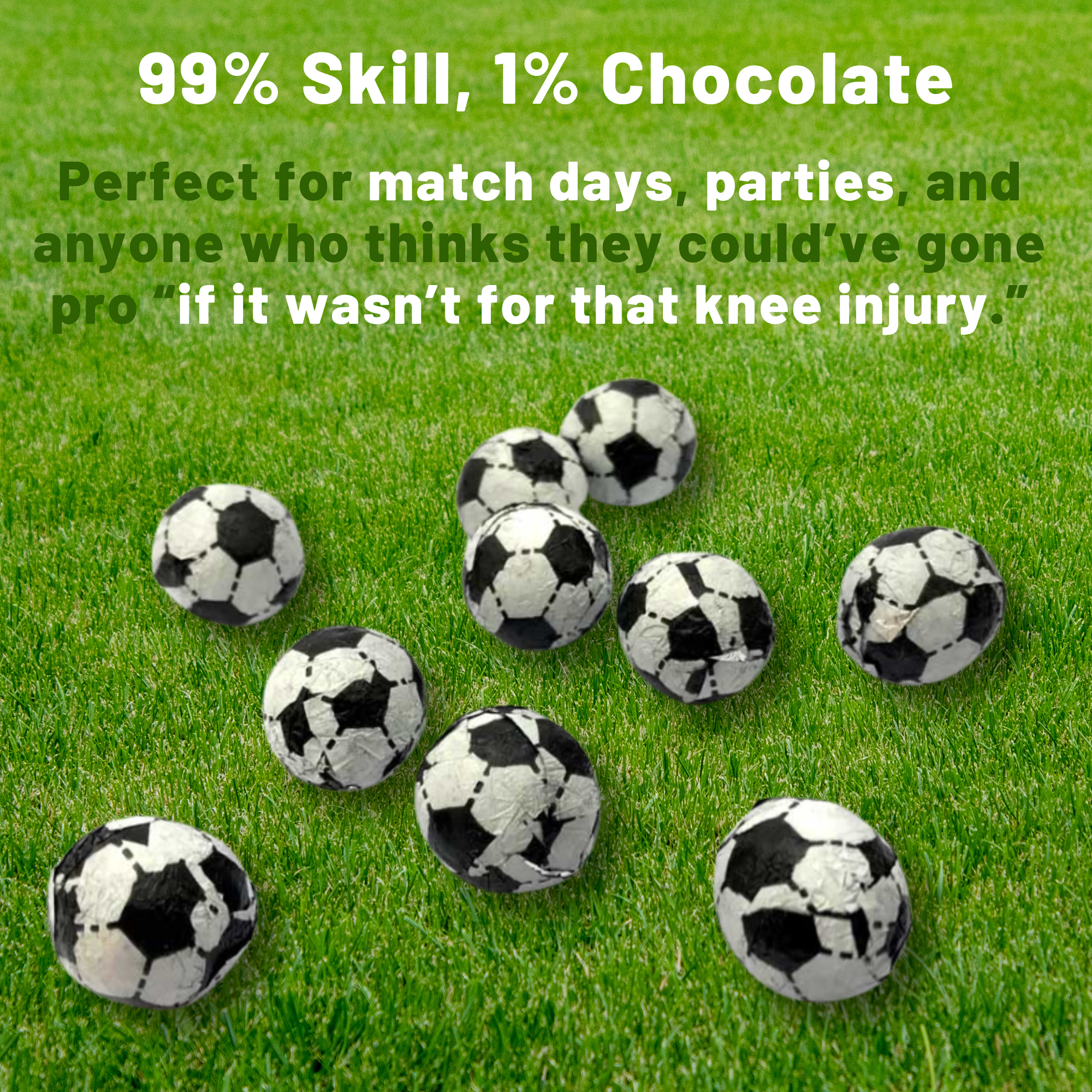 Chocolate Footballs Black & White Sweets