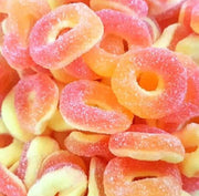 Fizzy Peach Rings – Halal Chewy Sweets