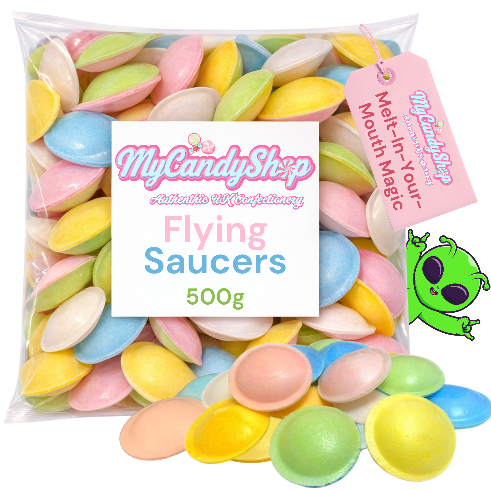 Flying Saucer Sherbet Sweets Classic Retro Treats