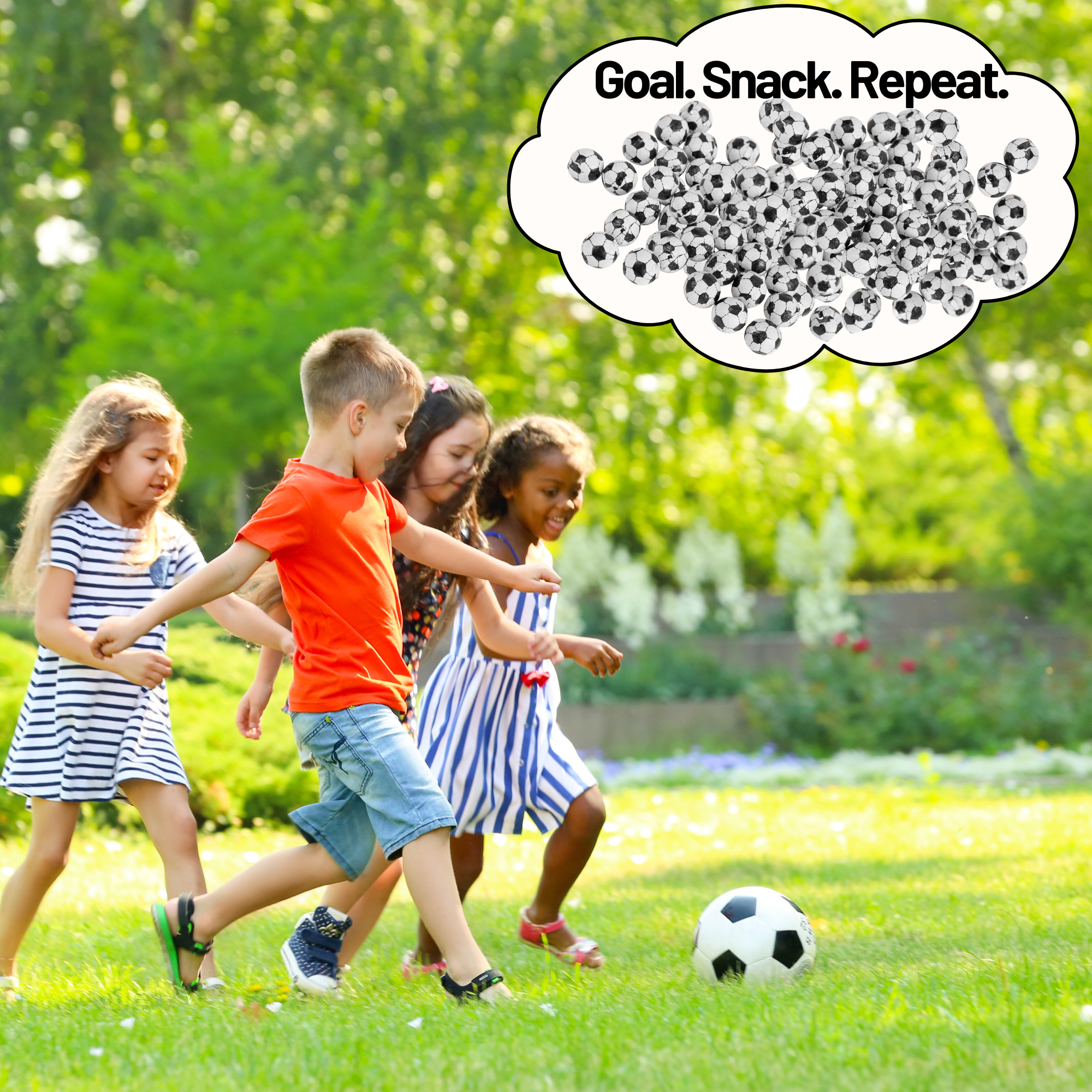 Chocolate Footballs Black & White Sweets