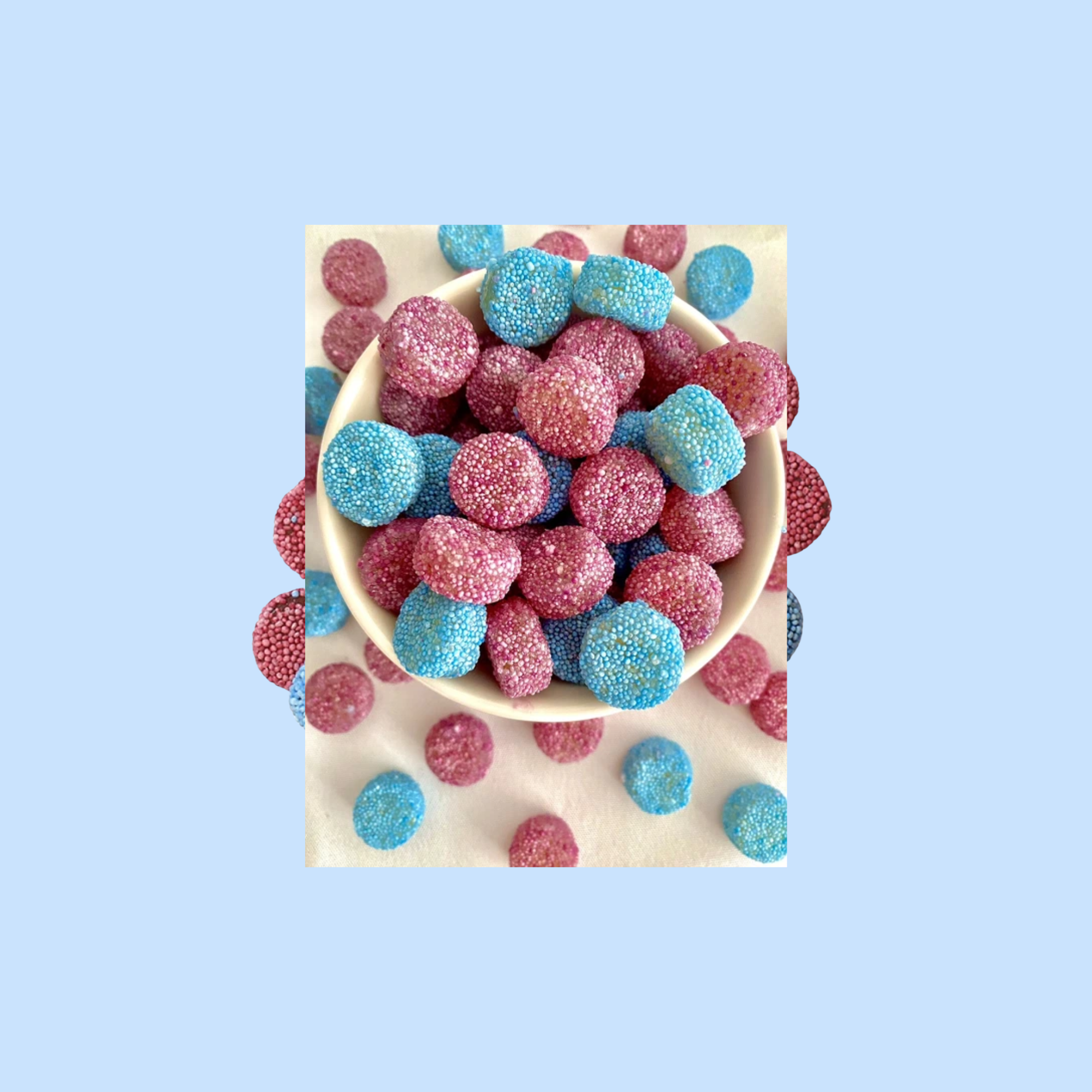 Jelly Spogs – 500g Bag – Barratt Pink & Blue Liquorice Sweets