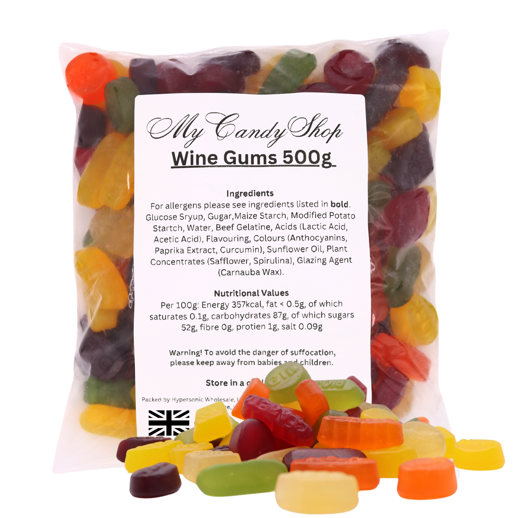 Wine Gums Classic British Chewy Sweets - Retro Favourite