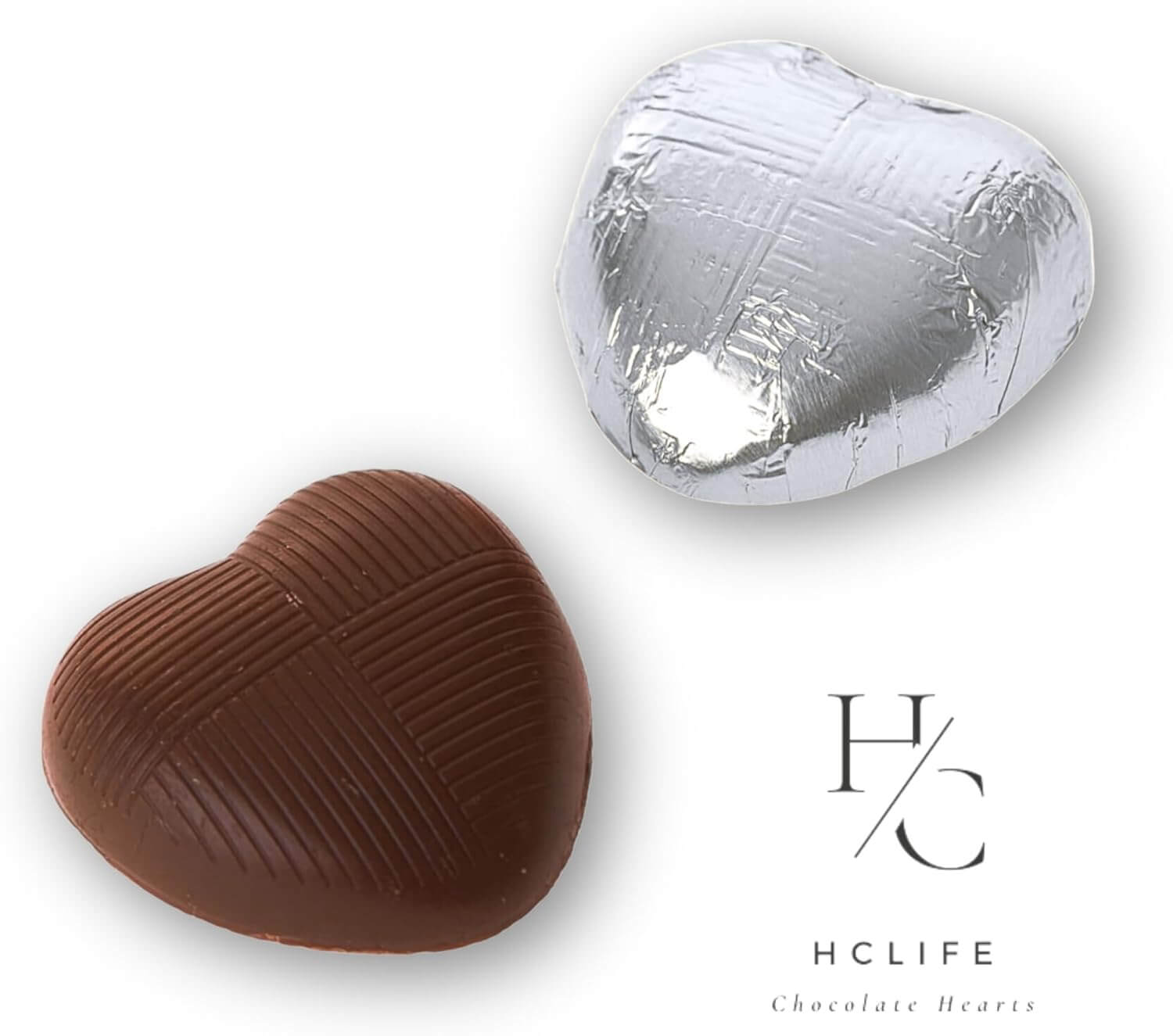 unwrapped heart-shaped chocolate