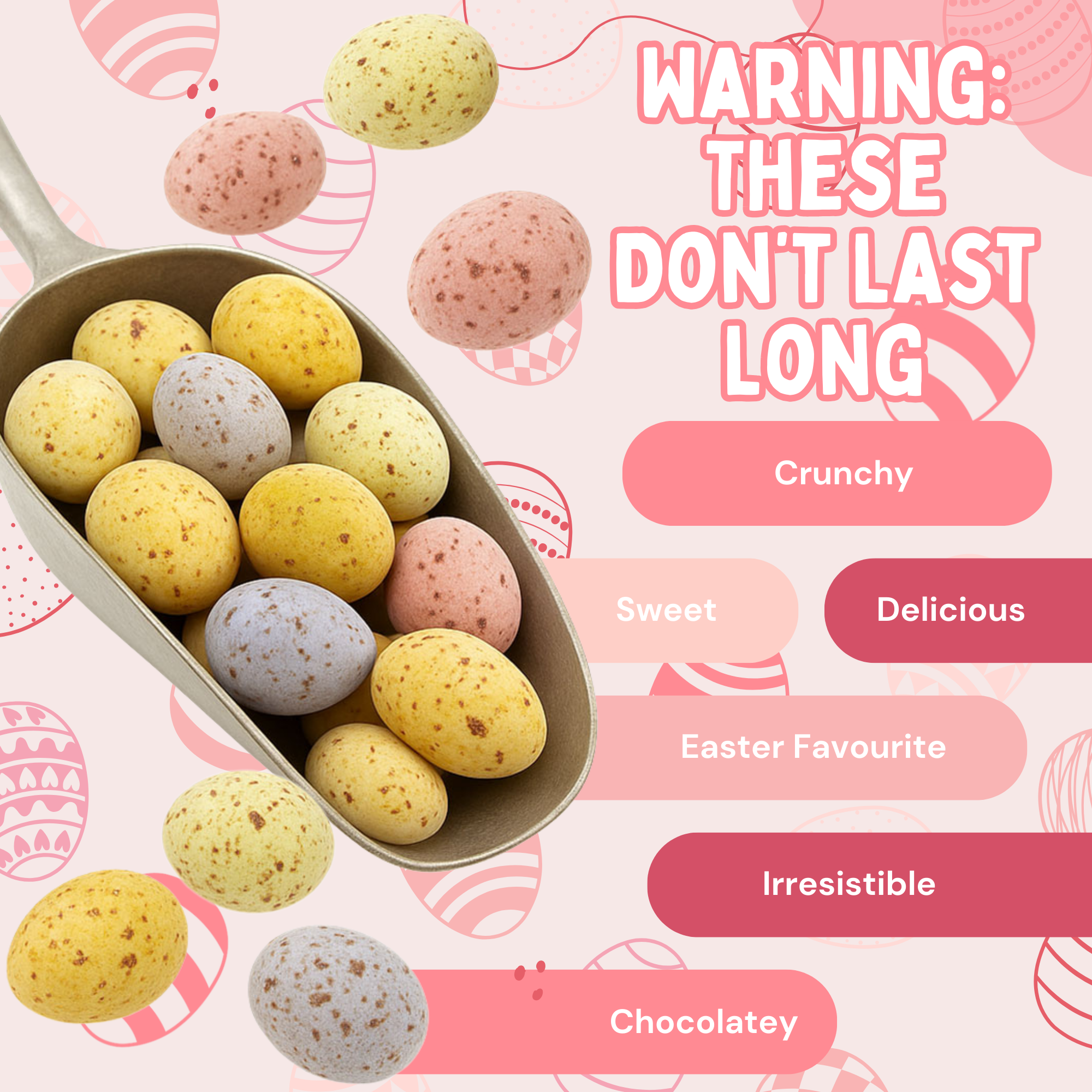 Milk Chocolate Mini Eggs - Classic Easter Treat. - Great For Easter Egg Hunts