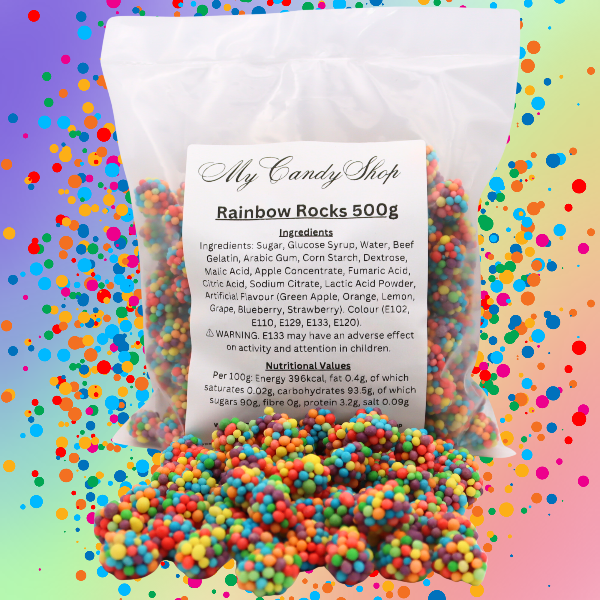 Rainbow Rocks Gummy Clusters - Viral Tiktok Sweets