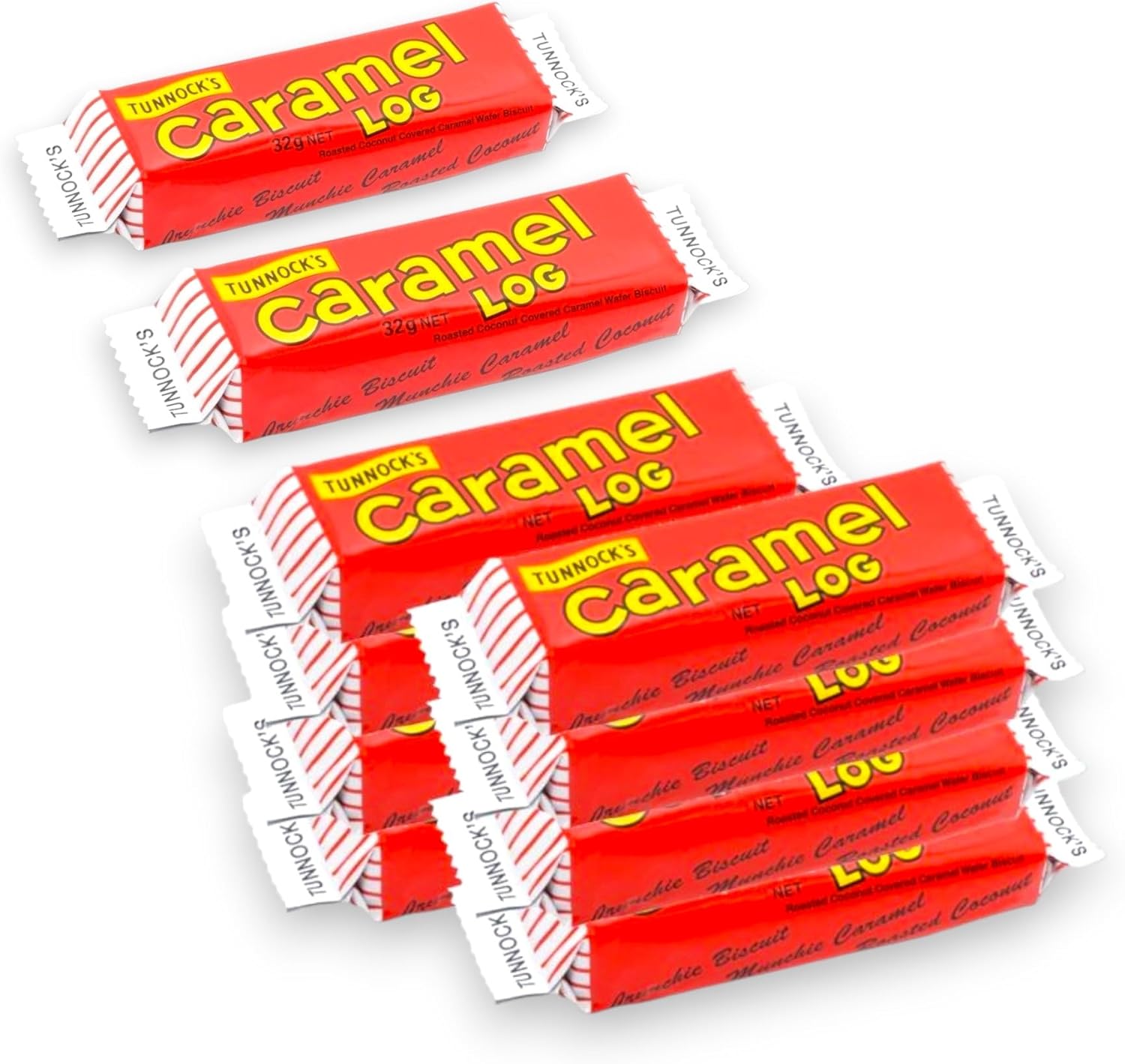 Tunnock’s Caramel Logs – 32g Bar (Box of 48)