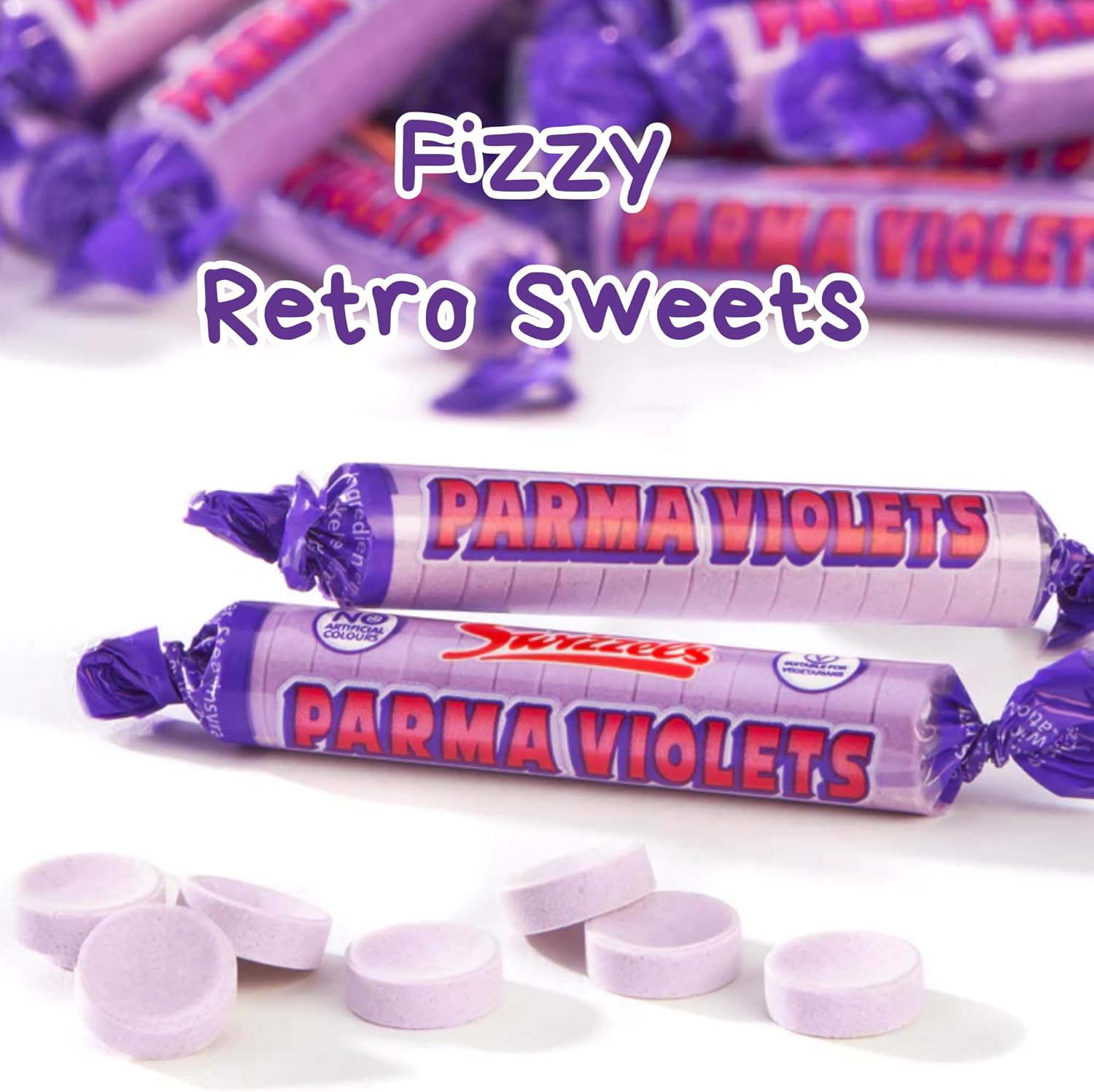 Swizzles Parma Violets – Vegan & Halal Sweets (50pcs)