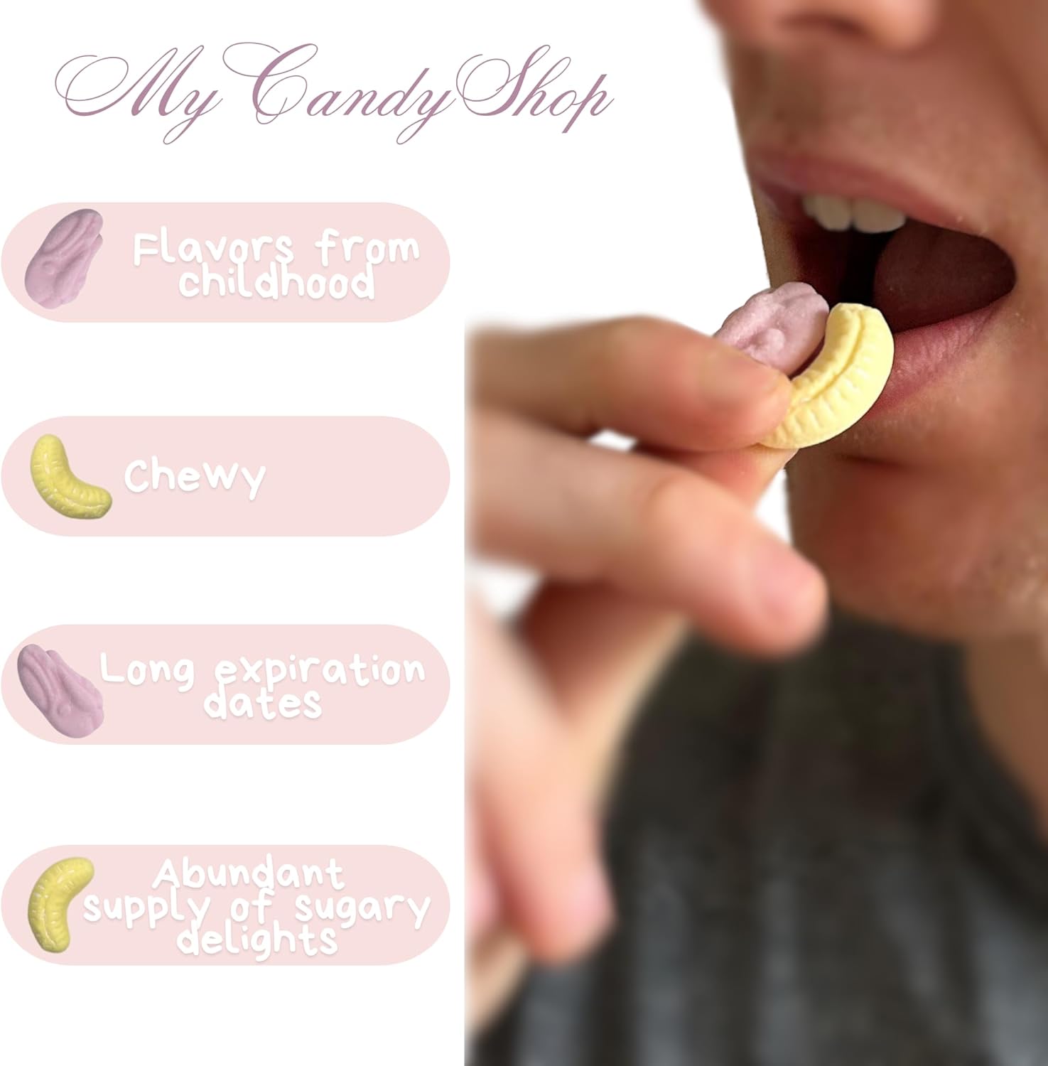 Barratt Retro Foam Shrimps & Bananas Chewy