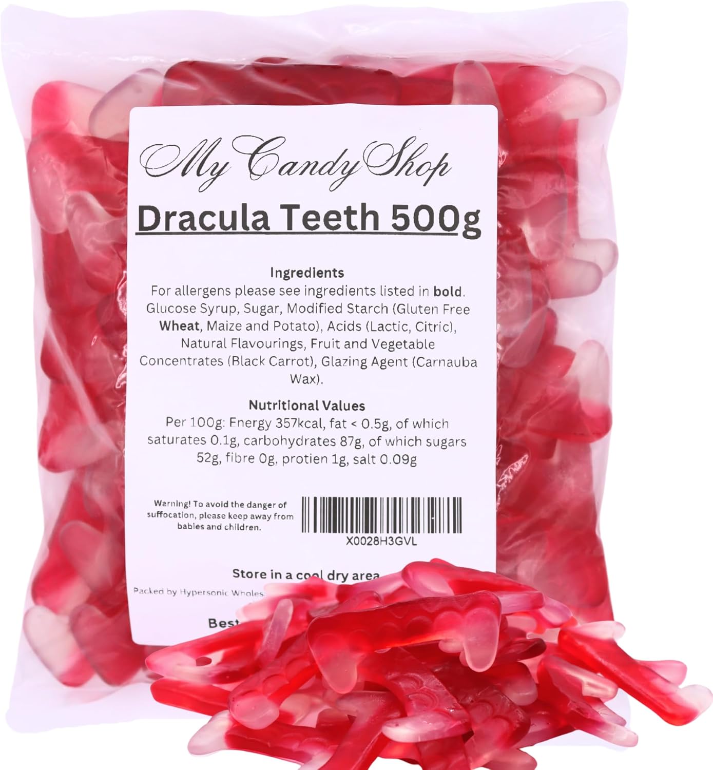 Vegan Dracula Teeth Jelly Sweets