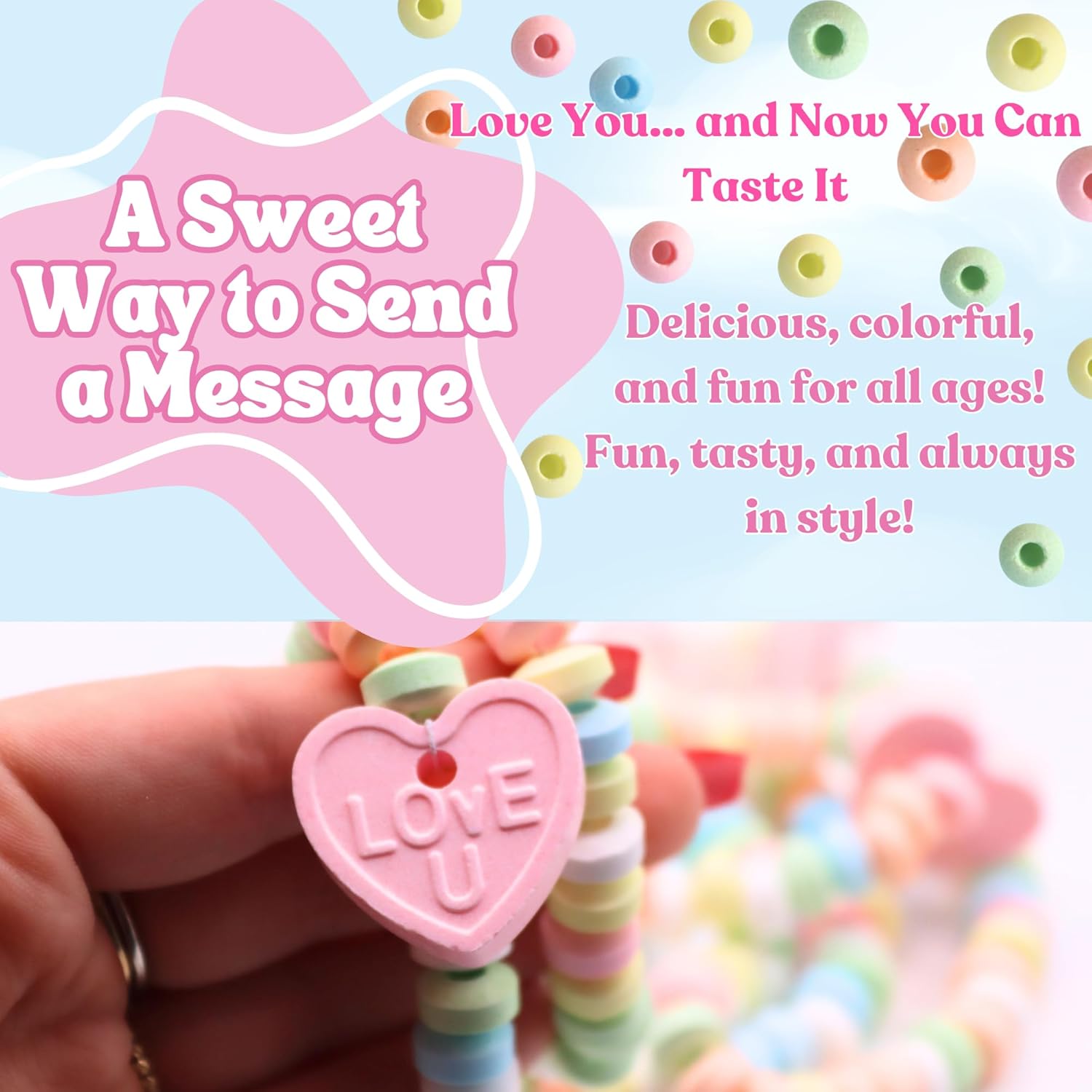 Allergens suited Love Hearts candy