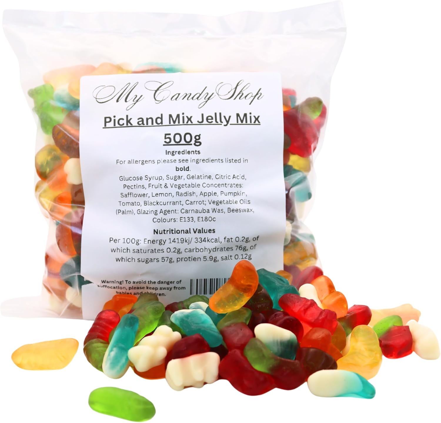 Jelly Mix – 500g Bag of Soft Pick n Mix Sweets