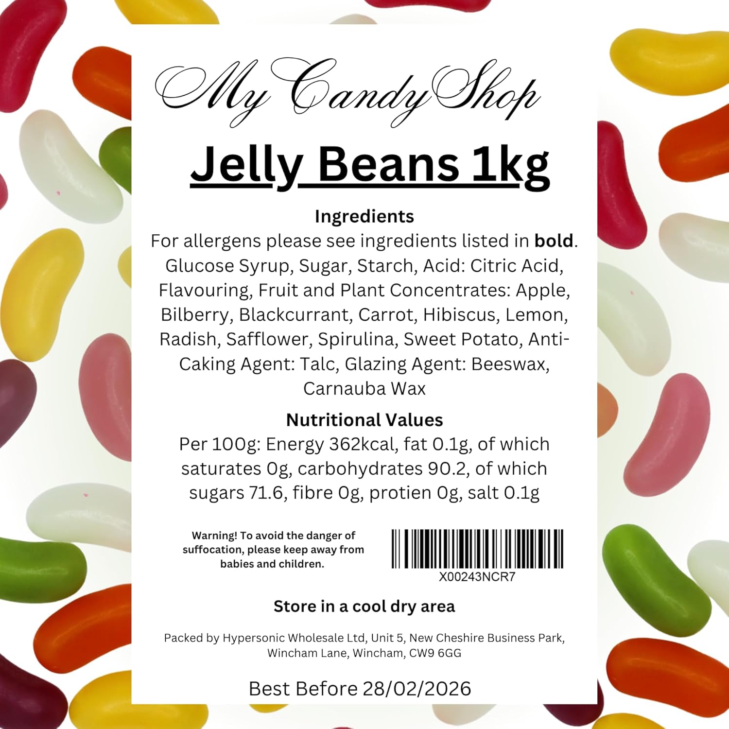 Jelly Beans – 1kg Bag