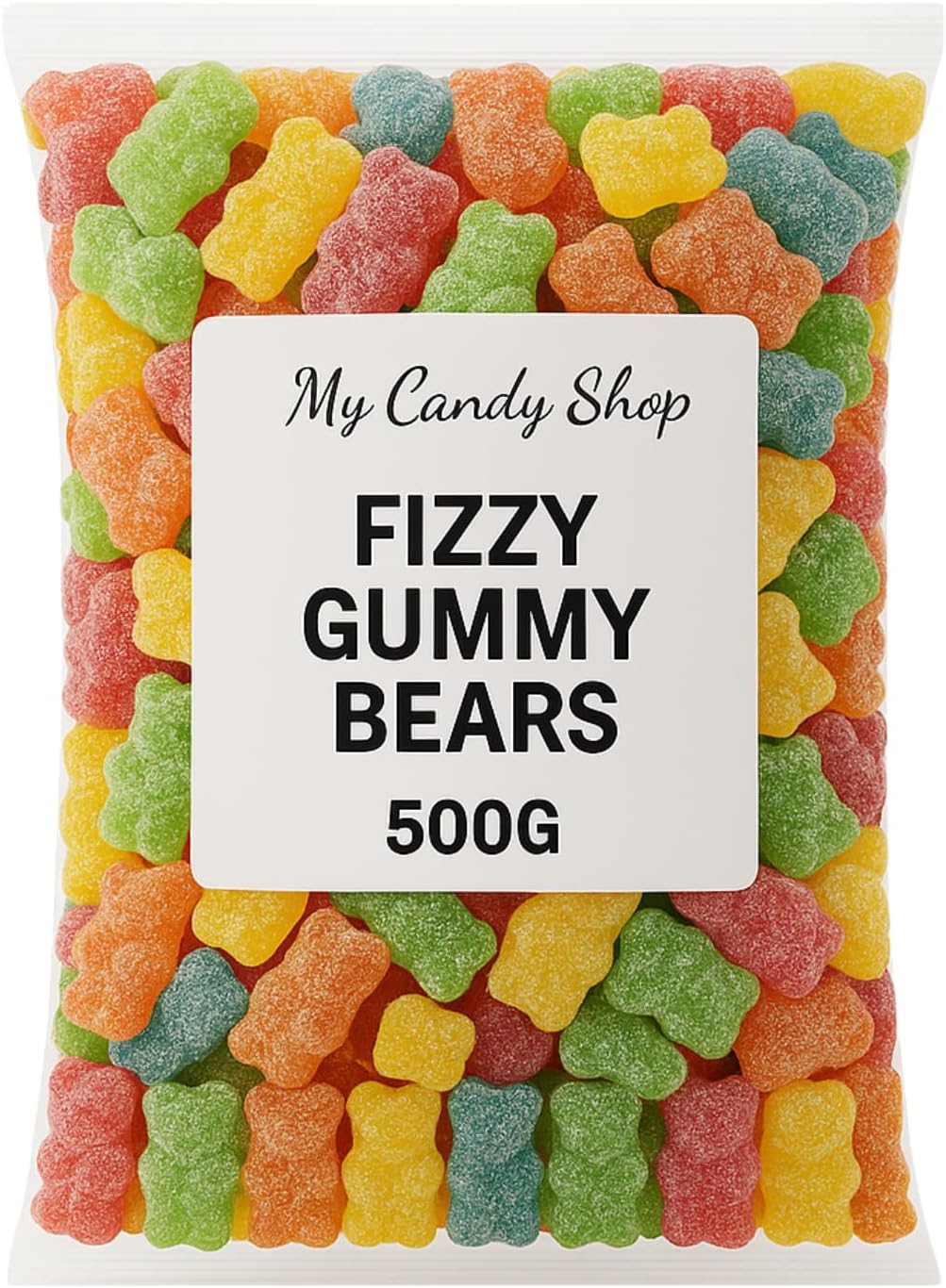 Fizzy Gummy Bears – 500g Bag
