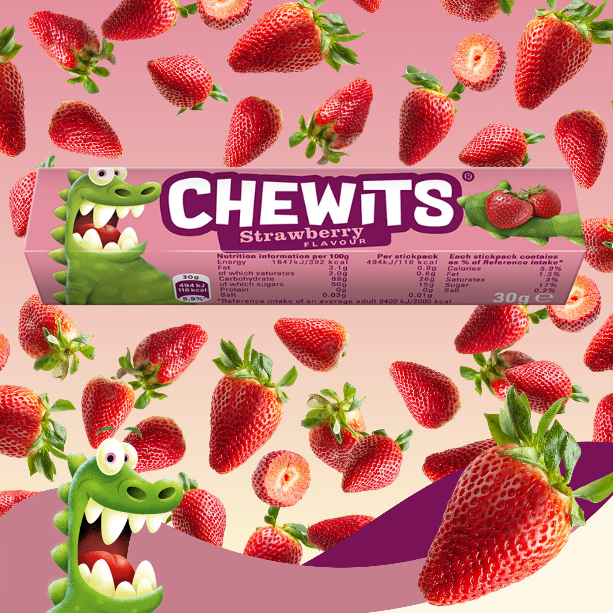 Assorted Chewits Fruity Chews Bundle Pack of 10