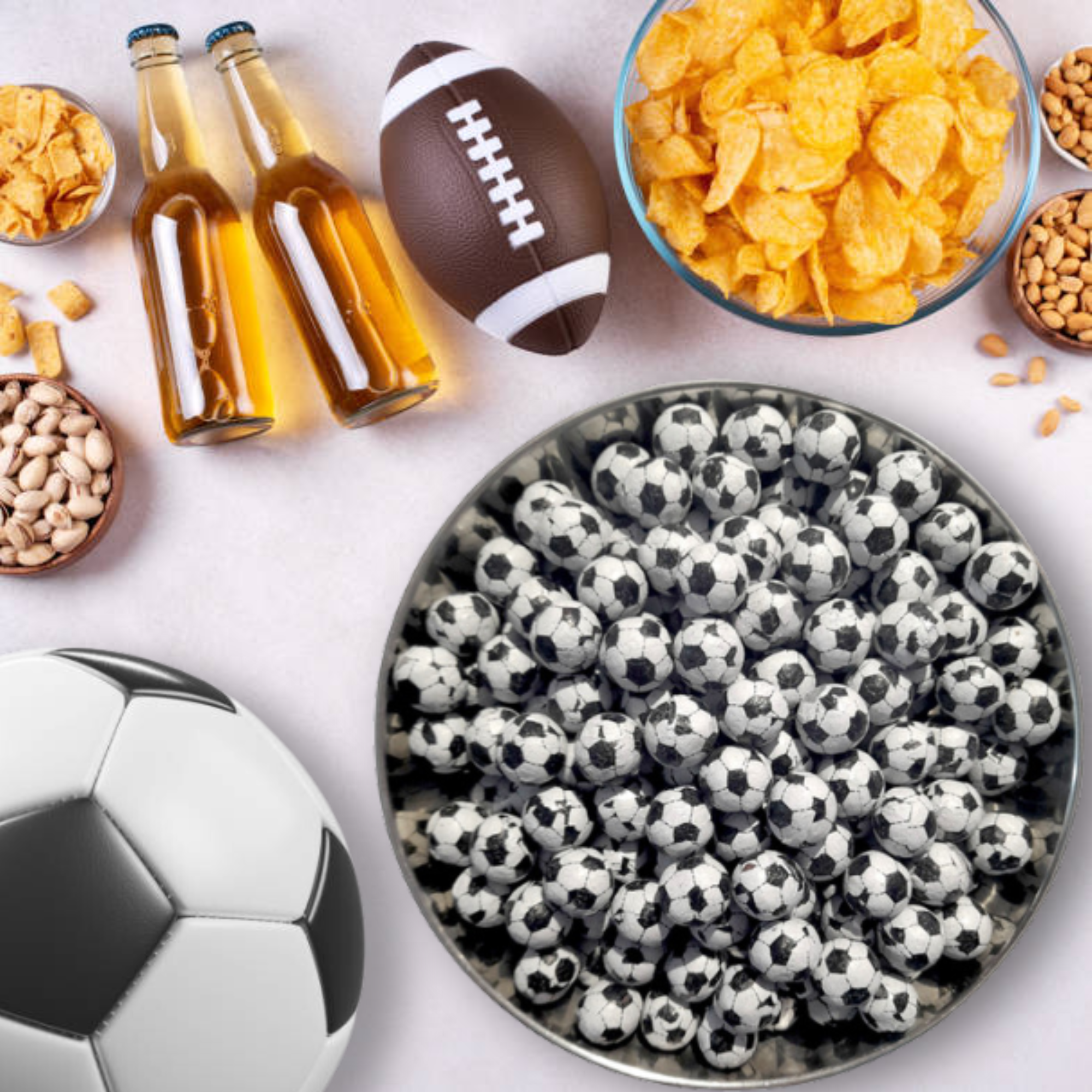 Chocolate Footballs Black & White Sweets