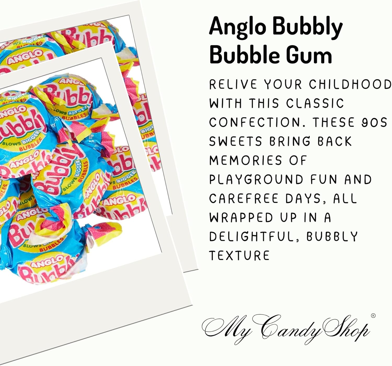 Anglo Bubbly Bubble Gum – 200g Bag