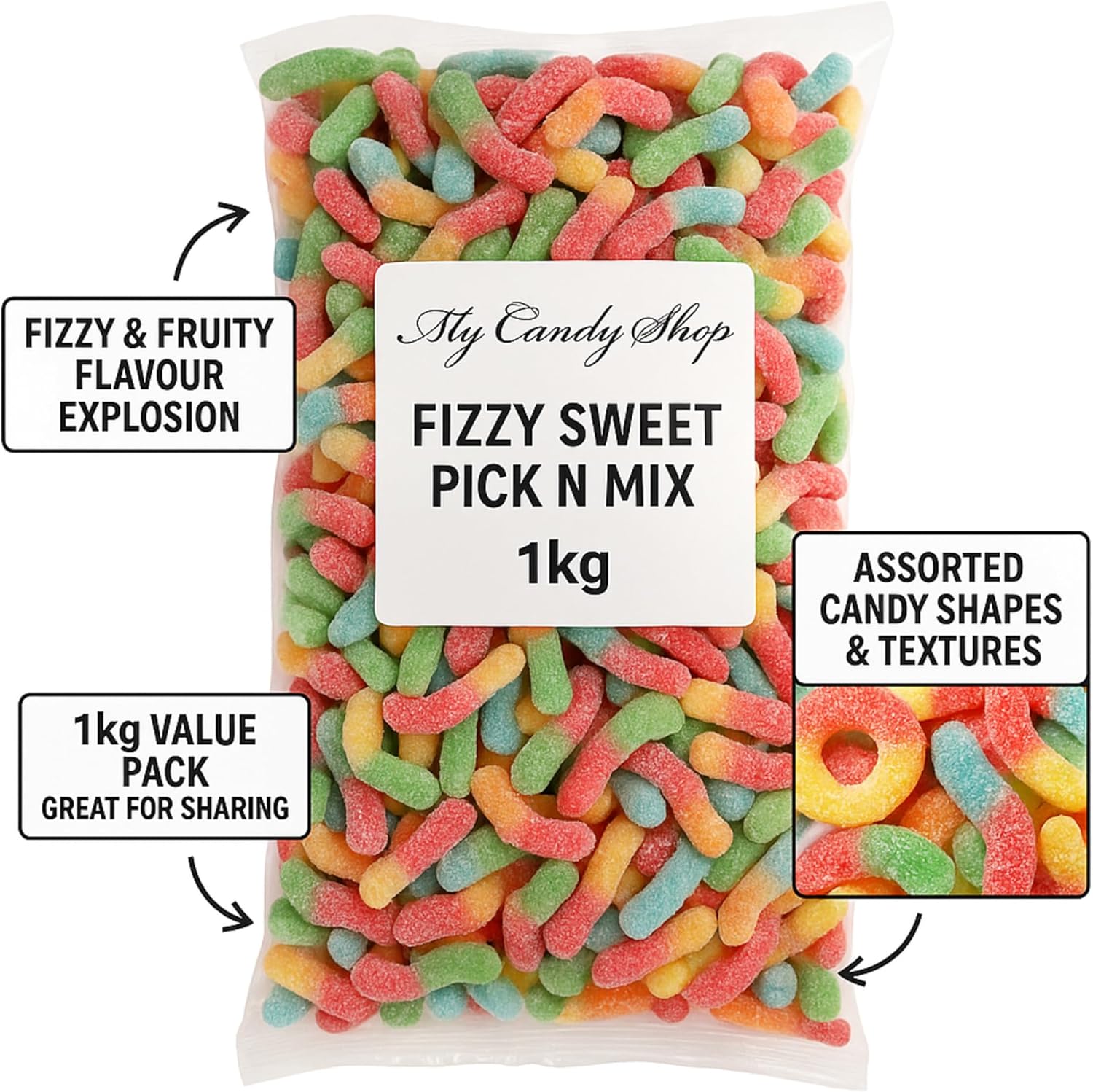 Fizzy Sweet Pick n Mix – 1kg Bag