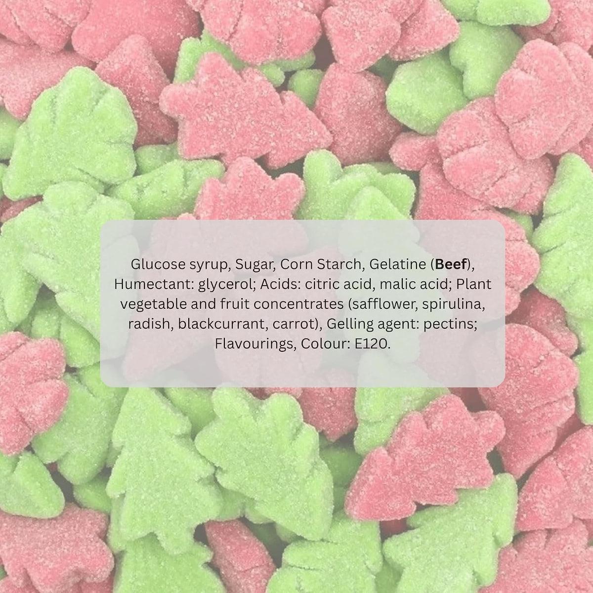 Fizzy Christmas Tree Sweets 500g - Christmas Sweets in Bulk Cheap for Festive Sharing, Stocking Fillers & Holiday Parties - Traditional Xmas Treats