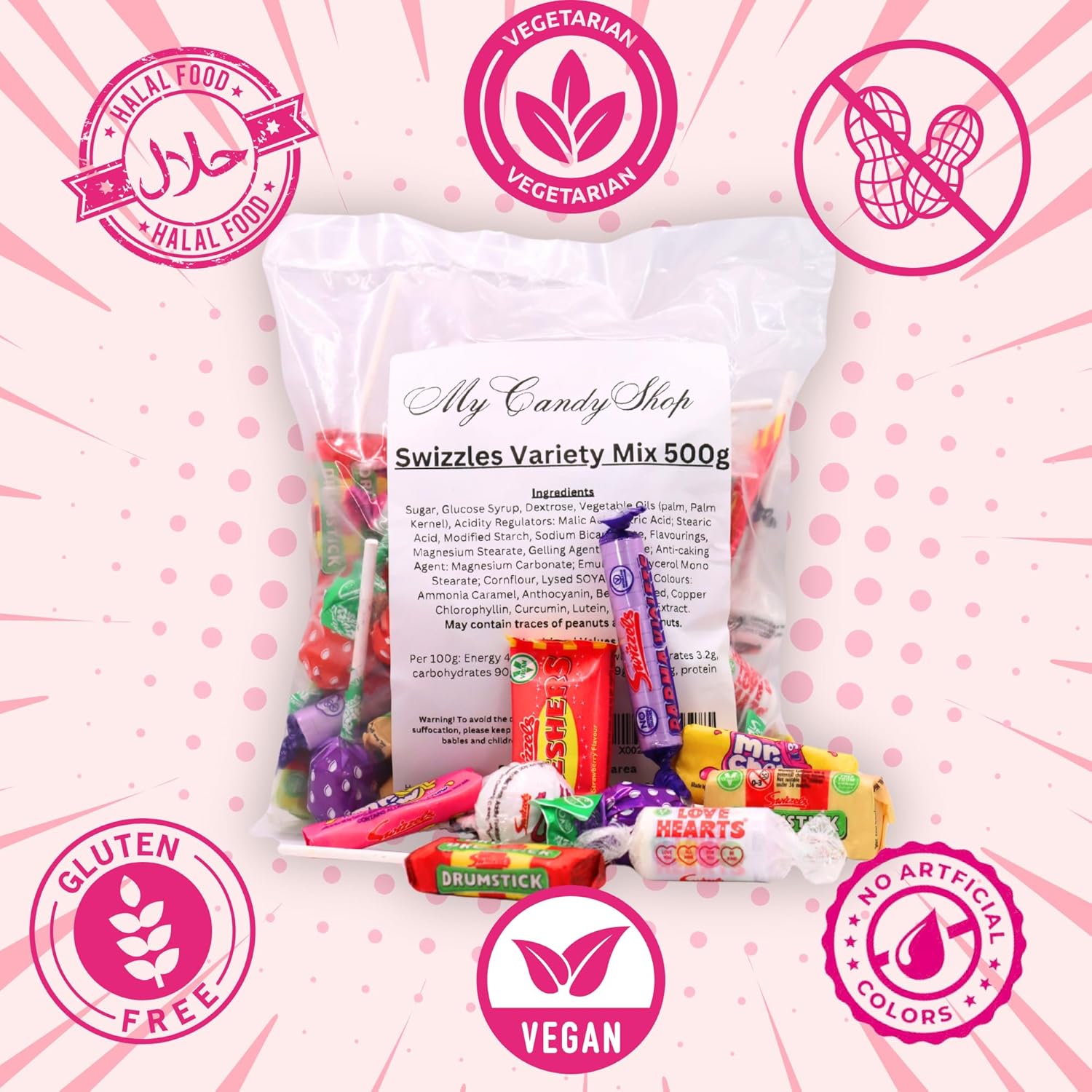 Swizzles Sweets Variety Mix – Vegan & Halal Retro Treats