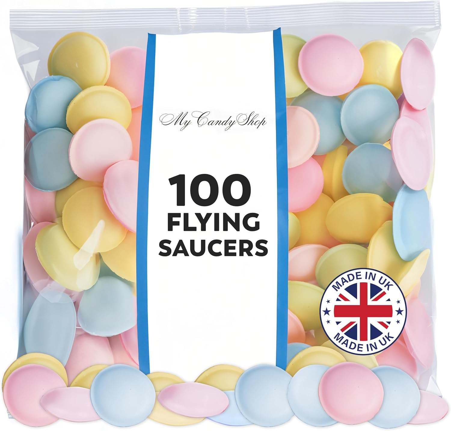 Flying Saucer Sweets – 3.75kg Bag (Approx. 3000 Pieces)