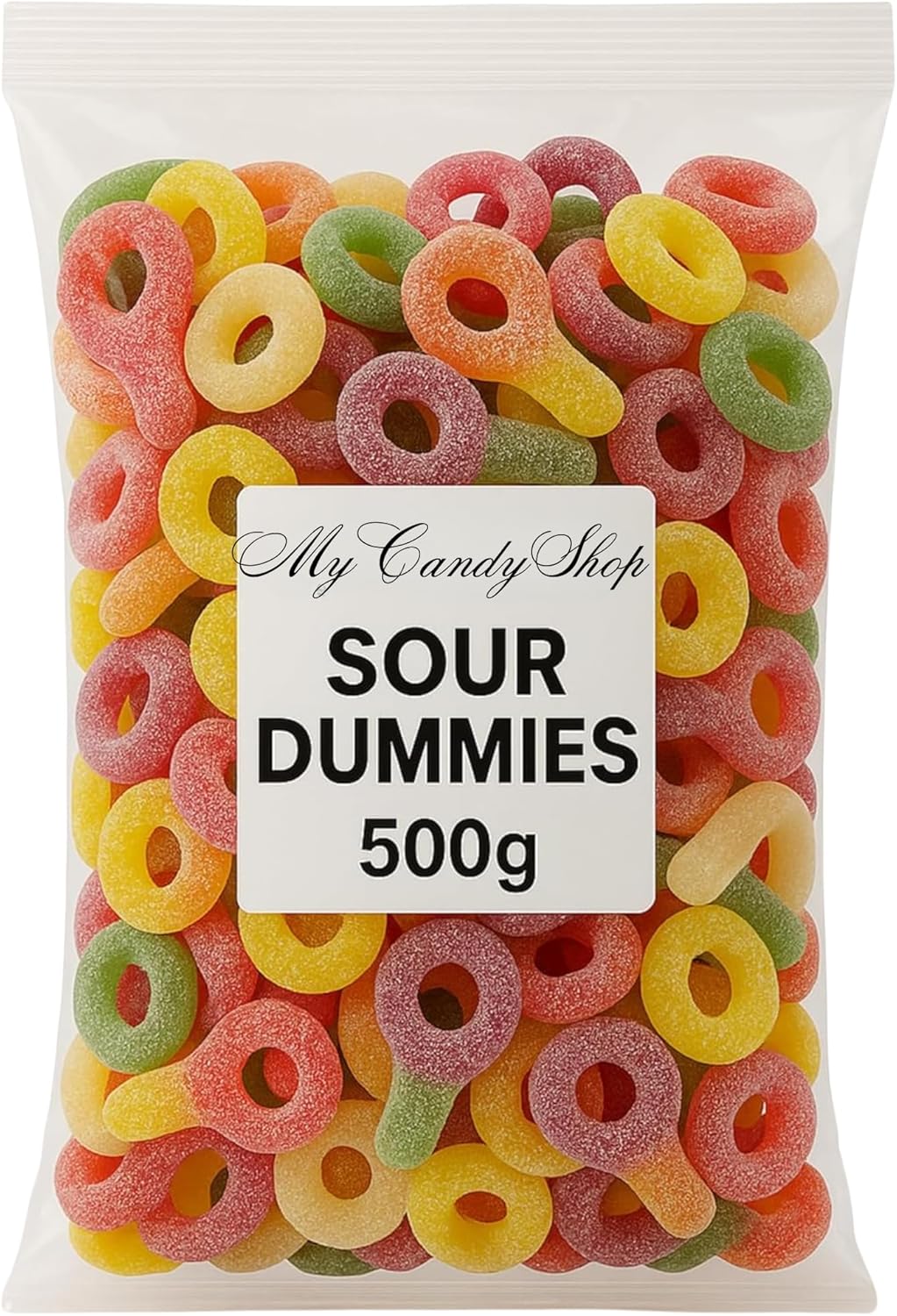Sour Dummies – 500g Bag of Fizzy Jelly Pick n Mix Sweets