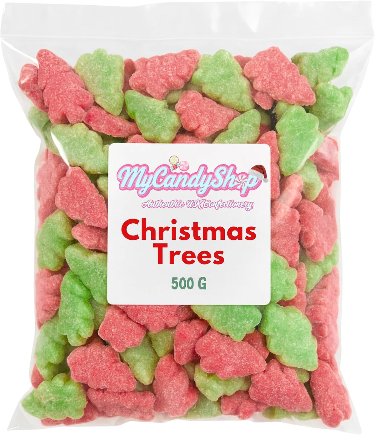 Fizzy Christmas Tree Sweets 500g - Christmas Sweets in Bulk Cheap for Festive Sharing, Stocking Fillers & Holiday Parties - Traditional Xmas Treats