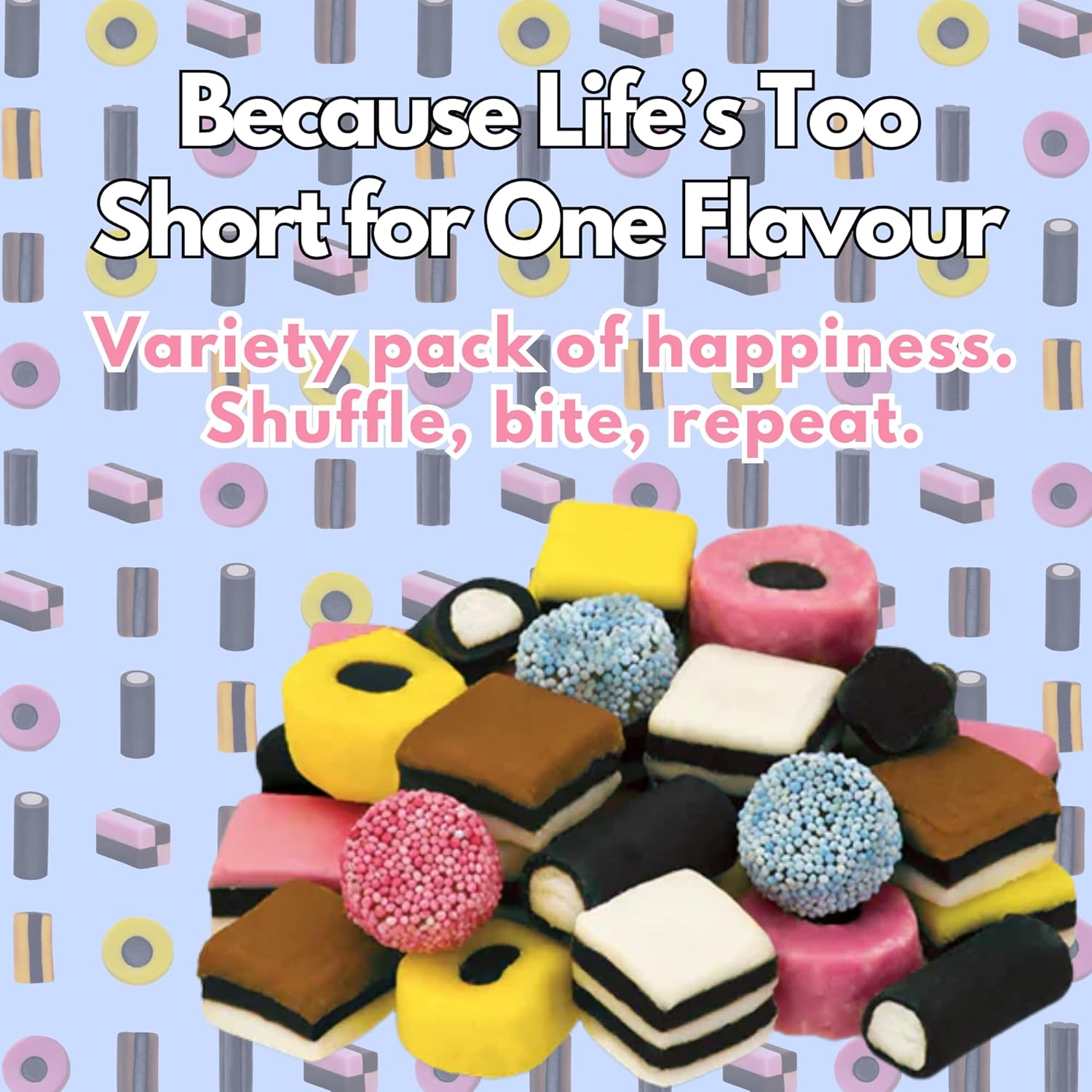 Taveners Retro Chewy Liquorice Allsorts