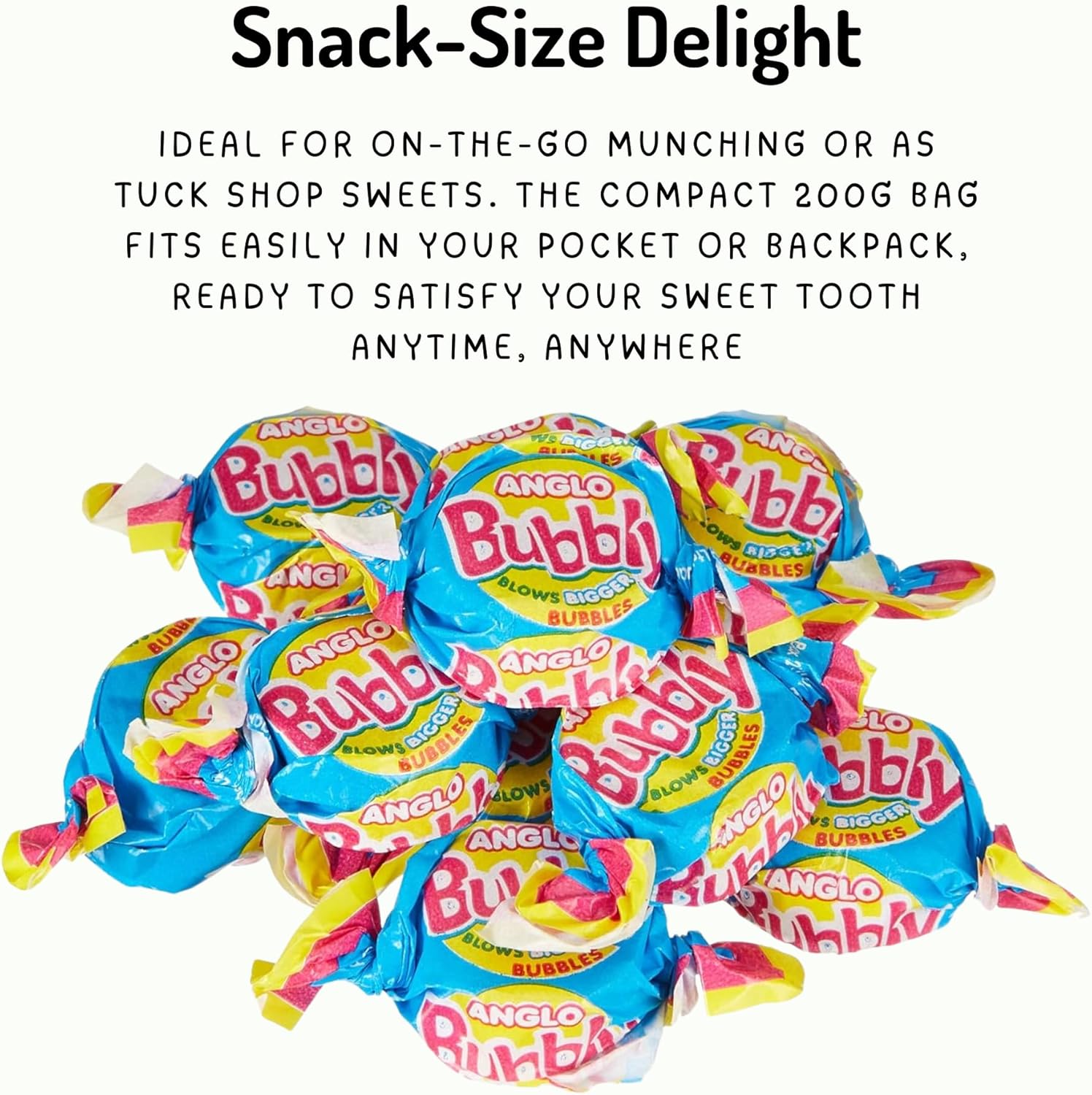 Anglo Bubbly Bubble Gum – 200g Bag