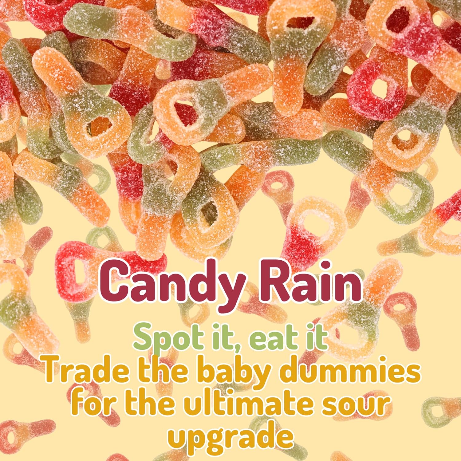 Sour Dummies – 500g Bag of Fizzy Jelly Pick n Mix Sweets