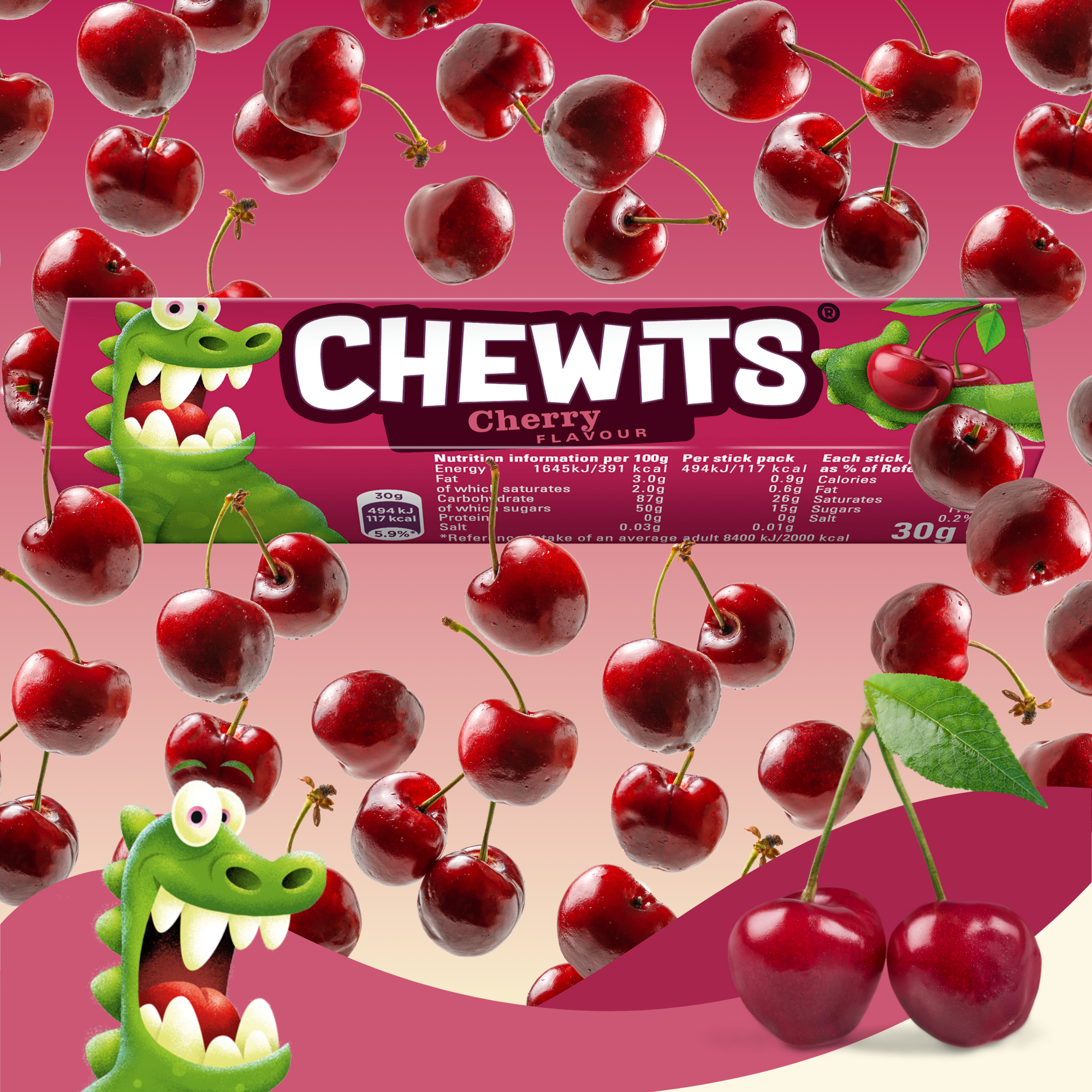 Assorted Chewits Fruity Chews Bundle Pack of 10