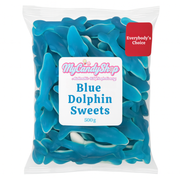 Blue Dolphin Gummy Sweets Blue Raspberry Flavor