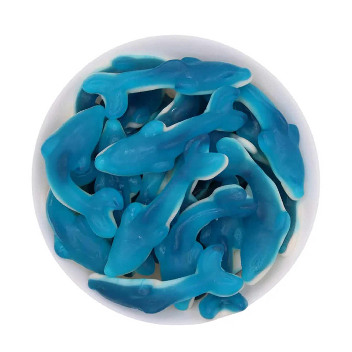 Blue Dolphin Gummy Sweets Blue Raspberry Flavor