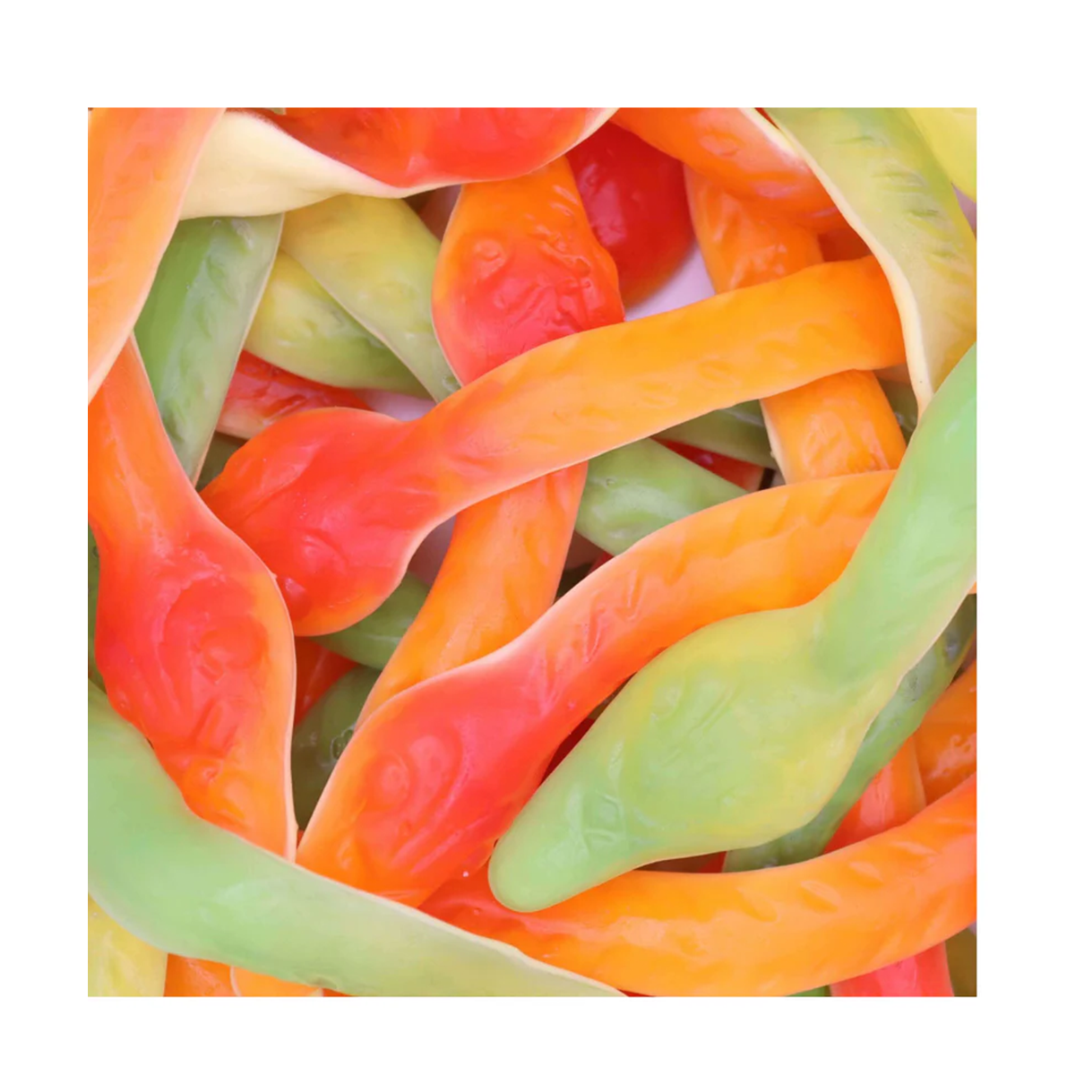 Jumbo Stretchy Yellow Bellies Snake Gummies