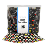 Liquorice Cream Rock Pieces – Retro Soft Sweets