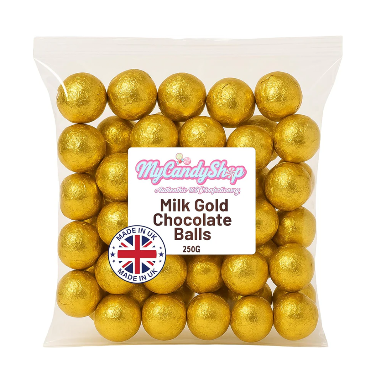 Milk Gold Chocolate Balls – Premium Foil Wrapped