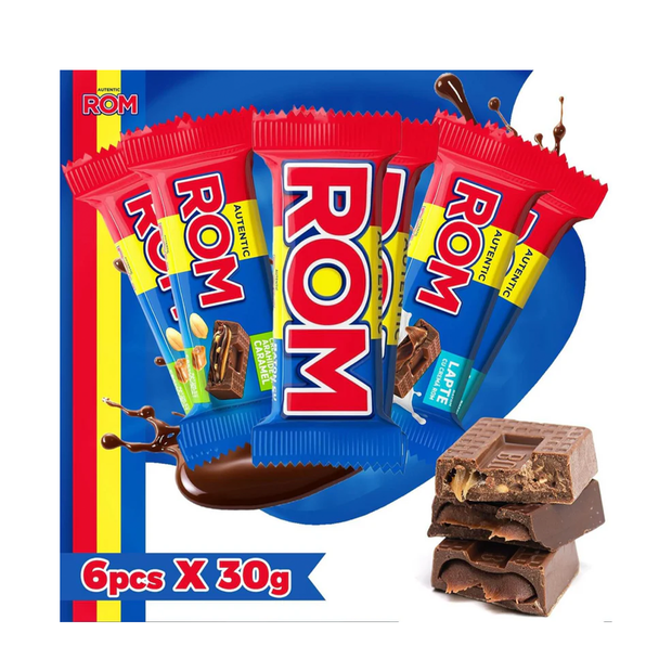 ROM Romanian Chocolate Bars with Rum and Caramel – mycandyshopuk