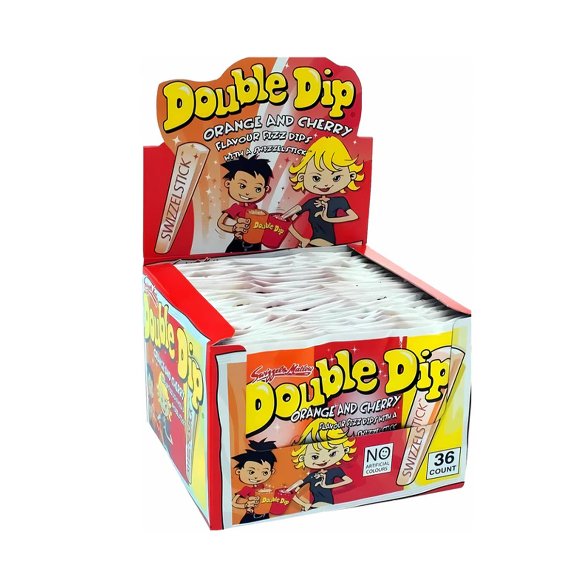 Swizzels Double Dip Orange Cherry 10 Pack