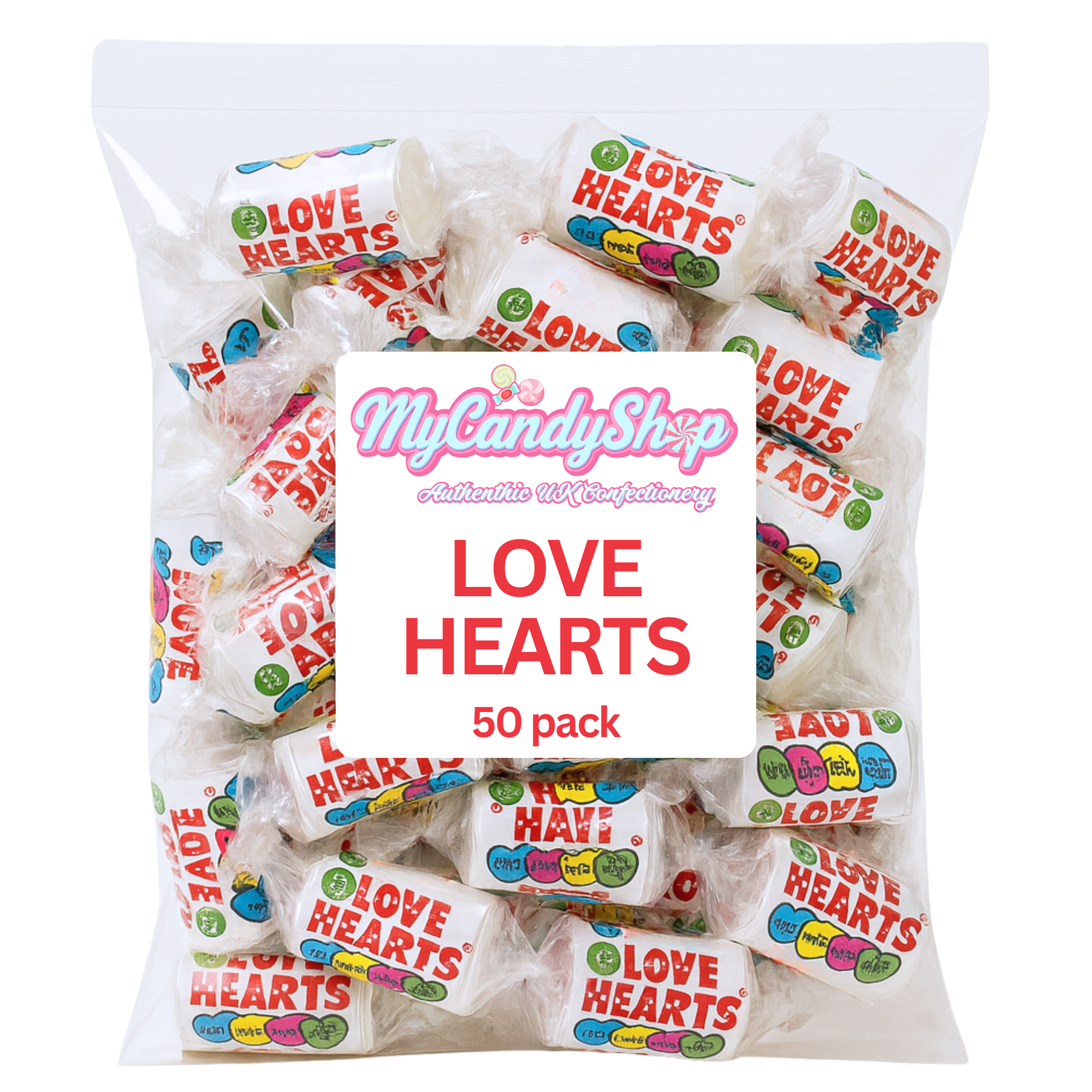 Swizzels Love Hearts Mini Rolls - Multipack Individually Wrapped Sweets