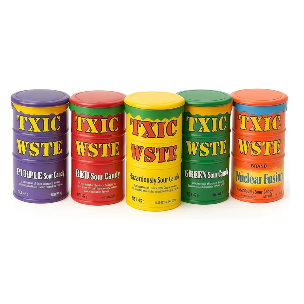 Toxic Waste Extreme Sour Candy Drums
