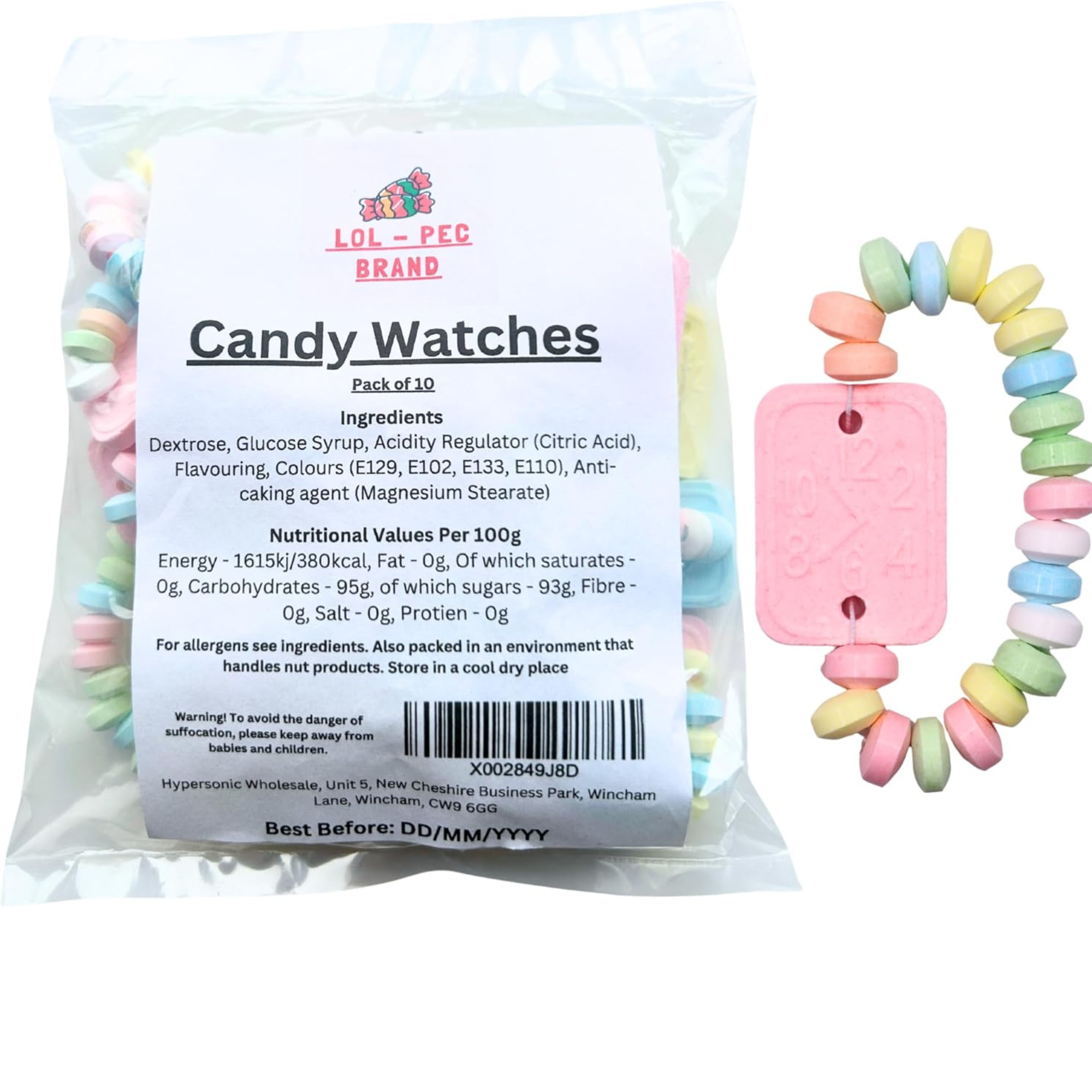 Retro sweets mix product graphic.
