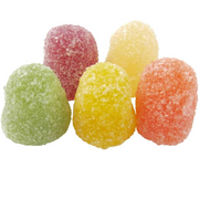 Sugar-coated fruit jelly sweets