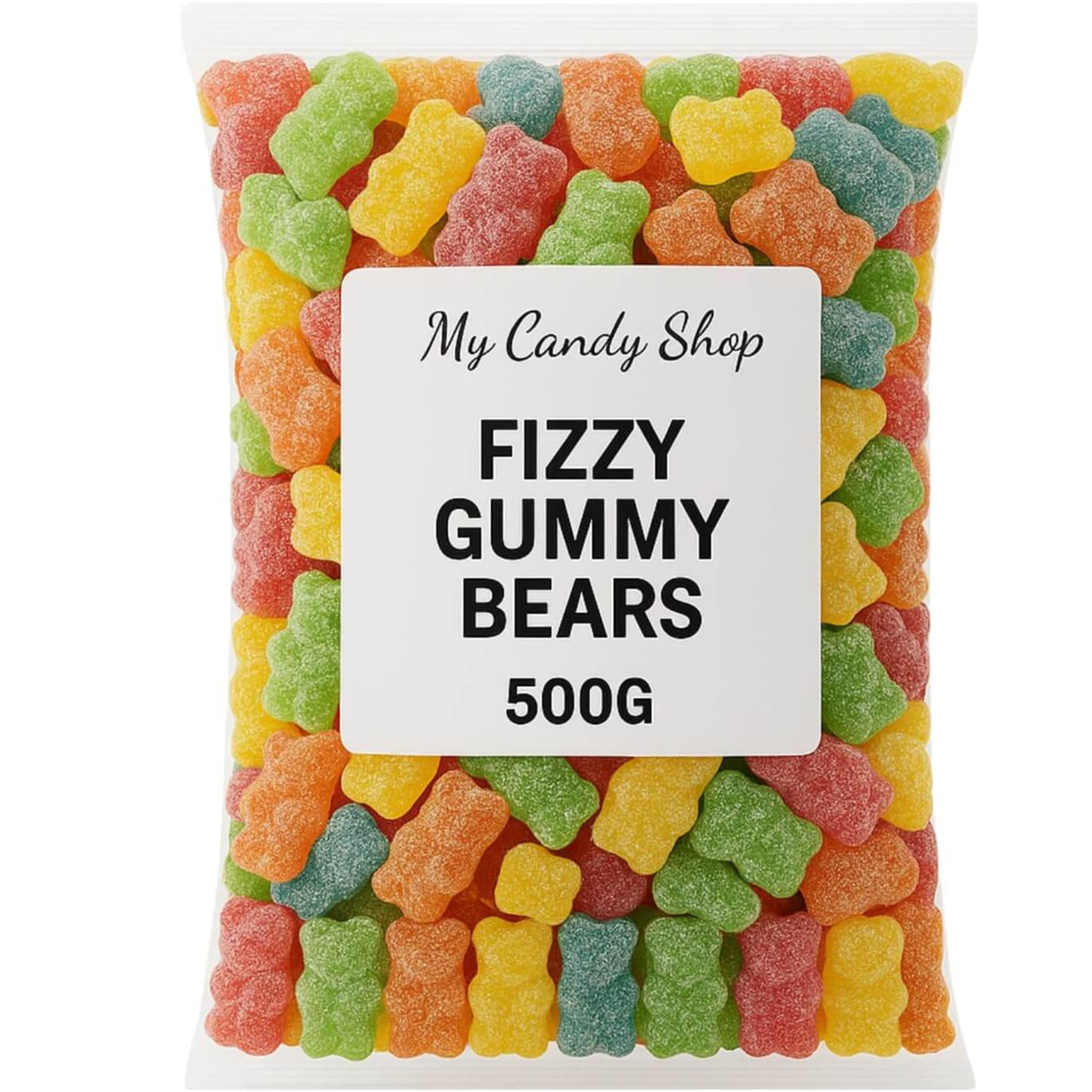 Fizzy Gummy Bears – 500g Bag