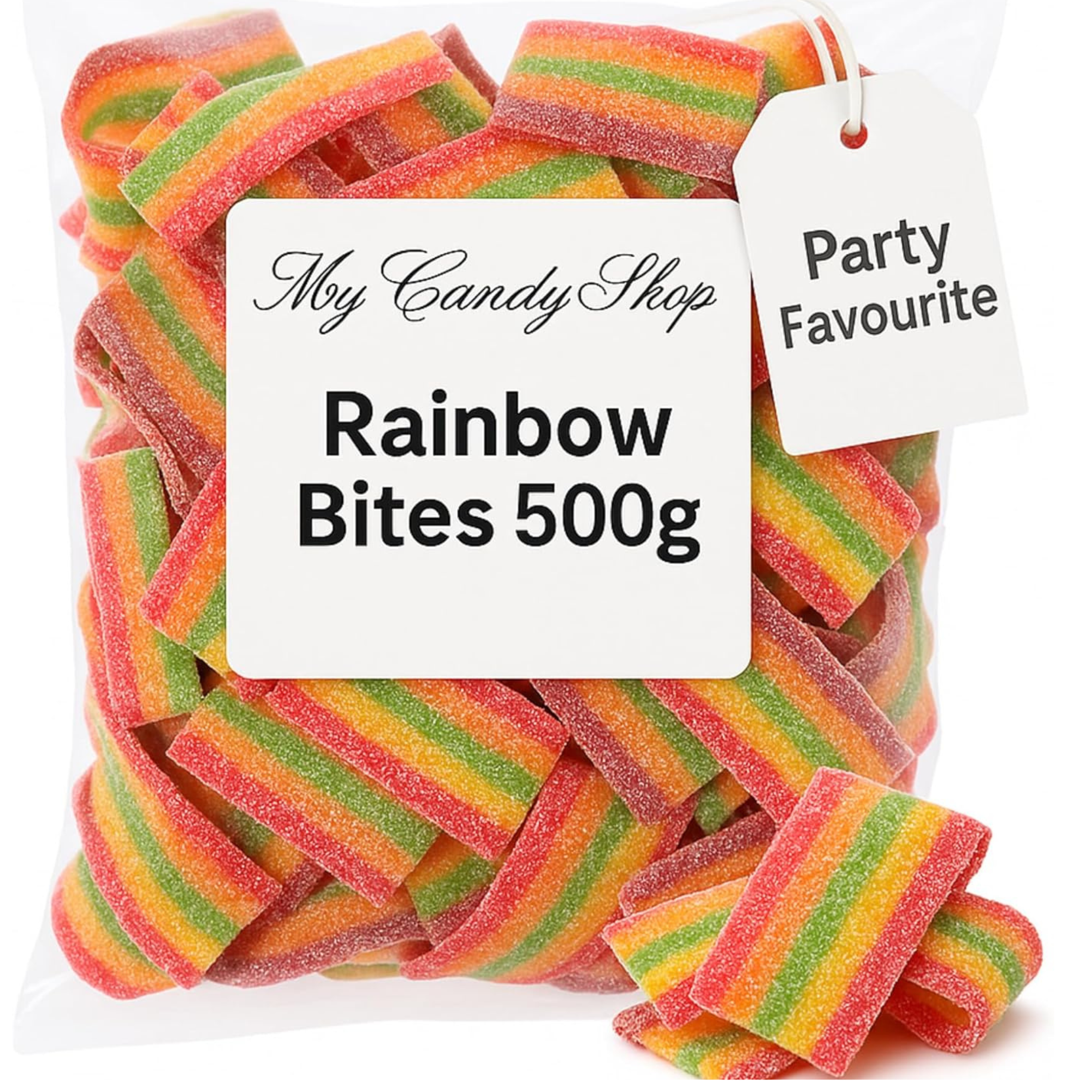 Assortment of fizzy candy treats
